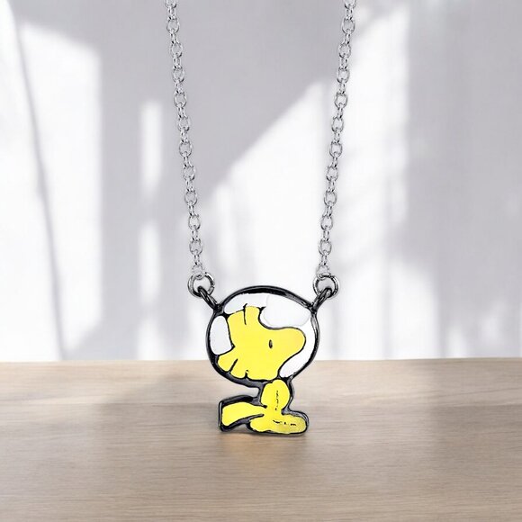 UNWRITTEN Astronaut Woodstock Pendant Necklace - Picture 1 of 3